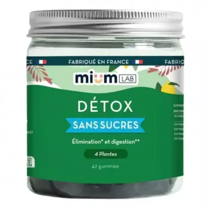 Gummies détox sans sucres Mium Lab - Élimination - 42 gummies