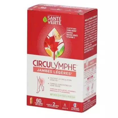 Santé Verte Circulymphe jambes légères - 60 comprimés