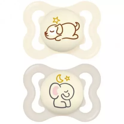 Mam Sucettes Supreme Nuit 2-6 mois x2