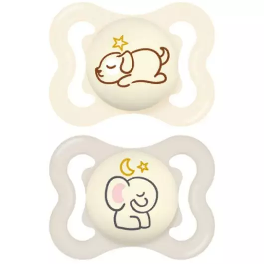 Mam Sucettes Supreme Nuit 2-6 mois x2