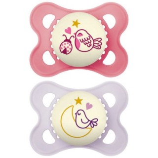 Mam Sucettes Original Nuit 2-6mois x2