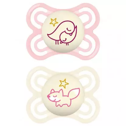 Mam Sucettes Perfect Nuit 2-6m x2