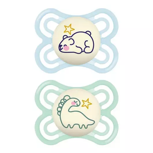 Mam Sucettes Perfect Nuit 2-6m x2