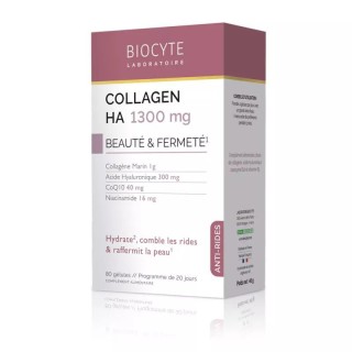 Collagen HA 1300mg Biocyte - Comble les rides - 80 gélules
