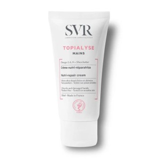 Crème nutri-réparatrice mains Topialyse SVR - Mains sèches/abîmées - 50ml