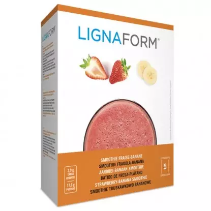 Smoothie fraise-banane Lignaform Therascience - Perte de poids - 5 sachets