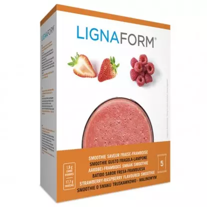 Smoothie fraise-framboise Lignaform Therascience - Perte de poids - 5 sachets