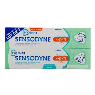 Sensodyne Pro-Email Dentifrice Enfants 0-6 ans 2x50ml