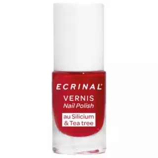 Vernis Silicium + Tea Tree Rouge Passion Ecrinal - 5ml