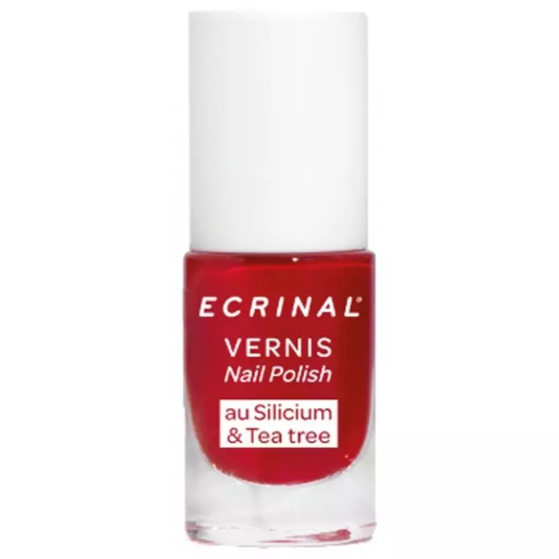 Vernis Silicium + Tea Tree Rouge Passion Ecrinal - 5ml