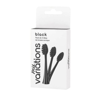 Pack 3 têtes de brosse à dents Onyx-Black MyVariations