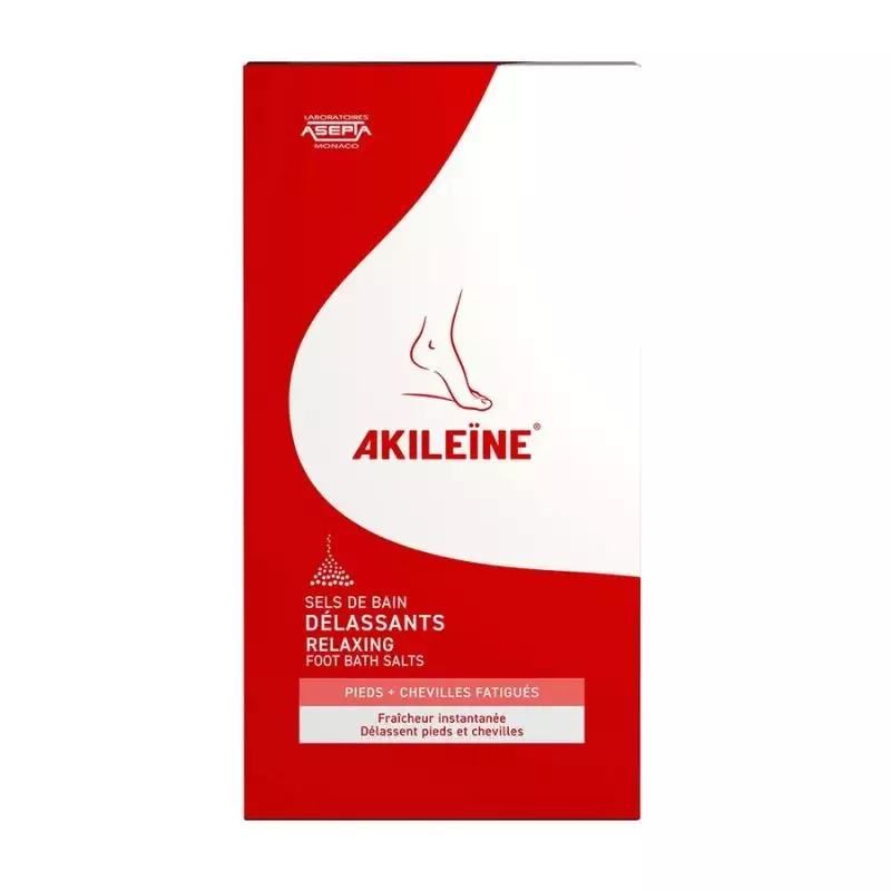 Sels de bain délassants Akileïne - Pieds et chevilles fatigués - 2 x 150g