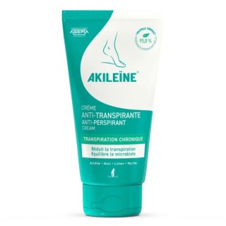 Crème anti-transpirante Akileïne - Transpiration chronique des pieds - 75ml