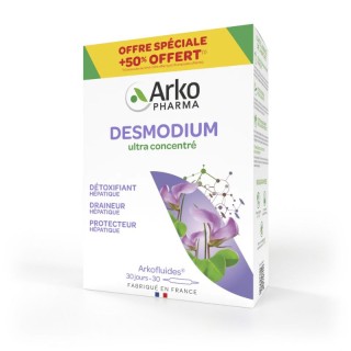 Arkofluides Desmodium 2300 mg - 20 ampoules + 10 ampoules Offertes