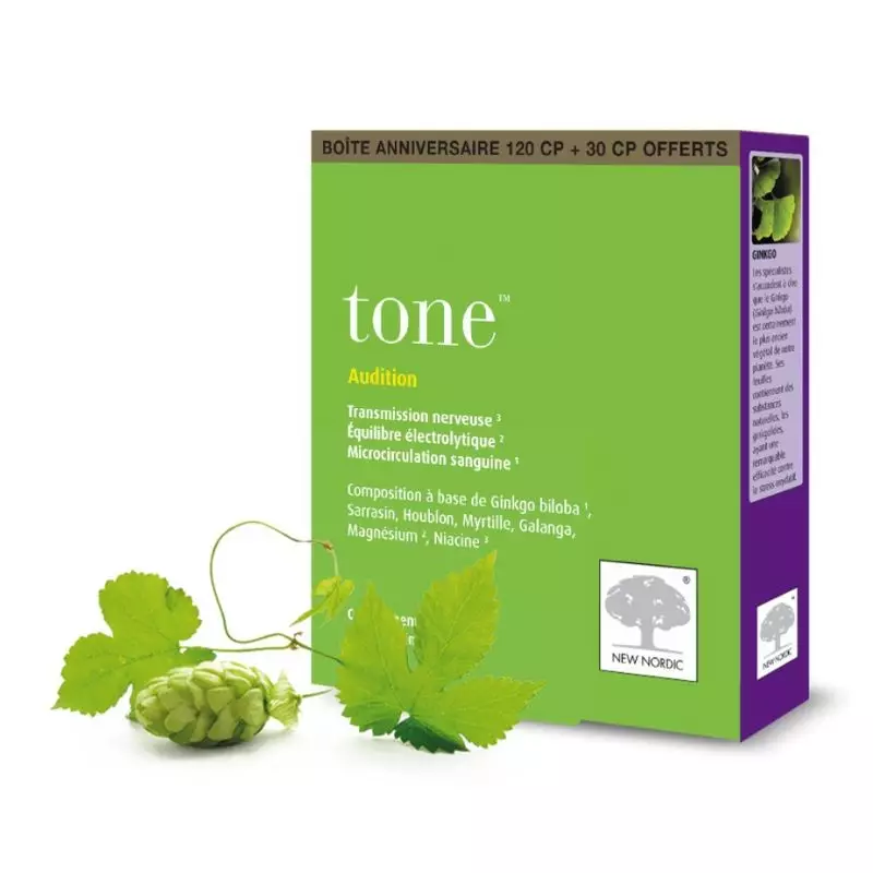 Tone New Nordic - Confort auditif optimal - 120 + 30 comprimés
