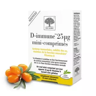 D-Immune 25µg New Nordic - Système immunitaire - 90 comprimés