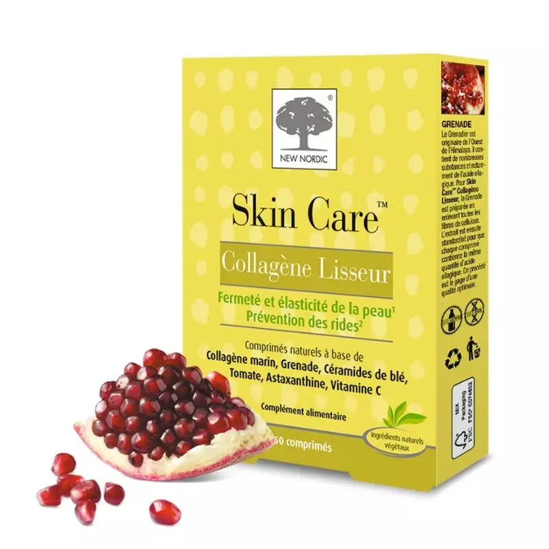 Collagène lisseur Skin Care New Nordic - Fermeté de la peau - 60 comprimés