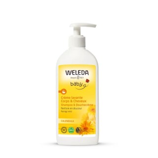 Crème lavante corps et cheveux au calendula Bio Weleda Baby