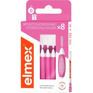 Brossettes interdentaires 0.6mm Elmex - Plaque dentaire - 8 unités