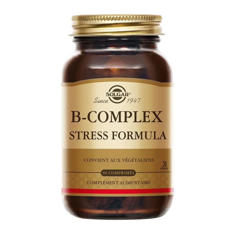 B-Complex Stress Formula Solgar - Fatigue nerveuse & physique - 90 comprimés