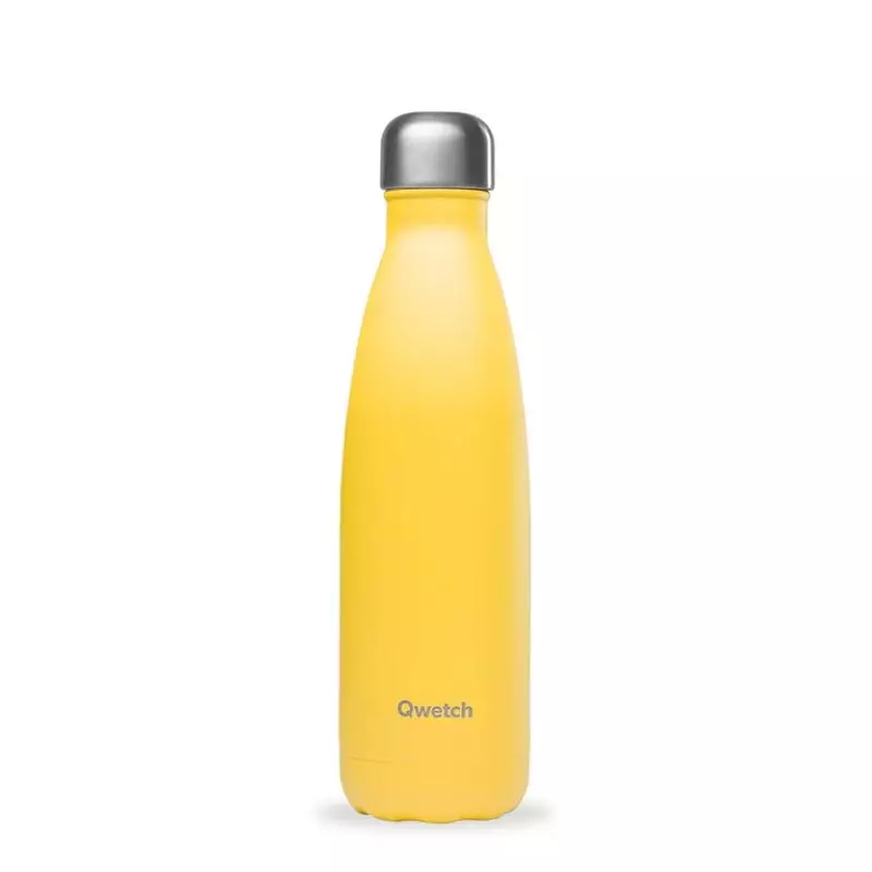 Bouteille isotherme jaune Originals Pop Qwetch - 500ml