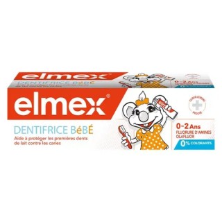 Dentifrice bébé de 0 à 2 ans Elmex - Hygiène bucco-dentaire - 50ml