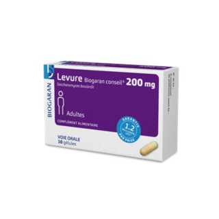 Levure 200 mg Biogaran - Diarrhée - 10 gélules