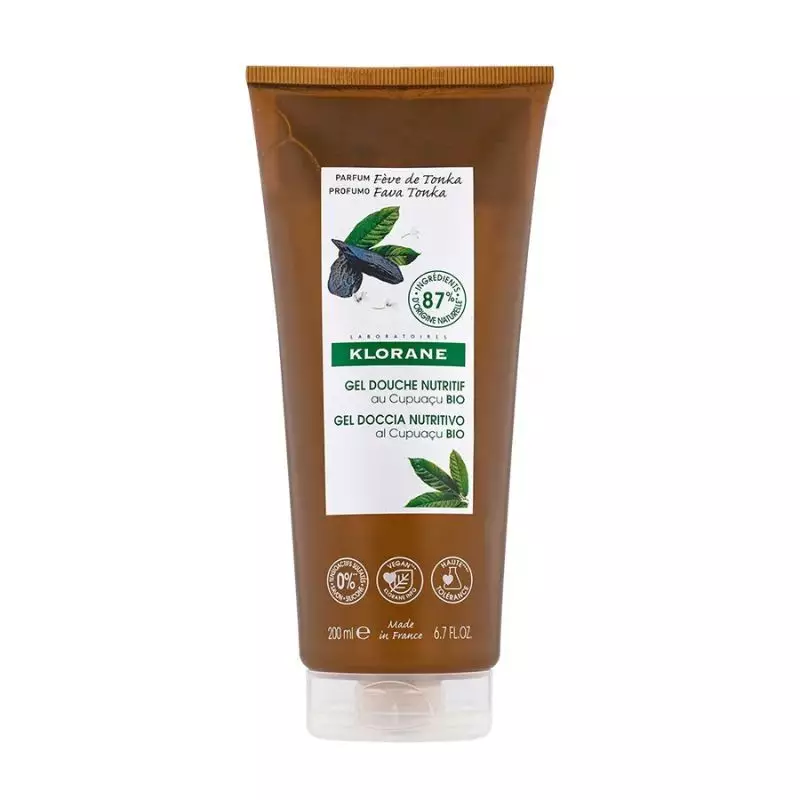 Gel douche nutritif au Cupuaçu Bio Fève de tonka Klorane - 200ml