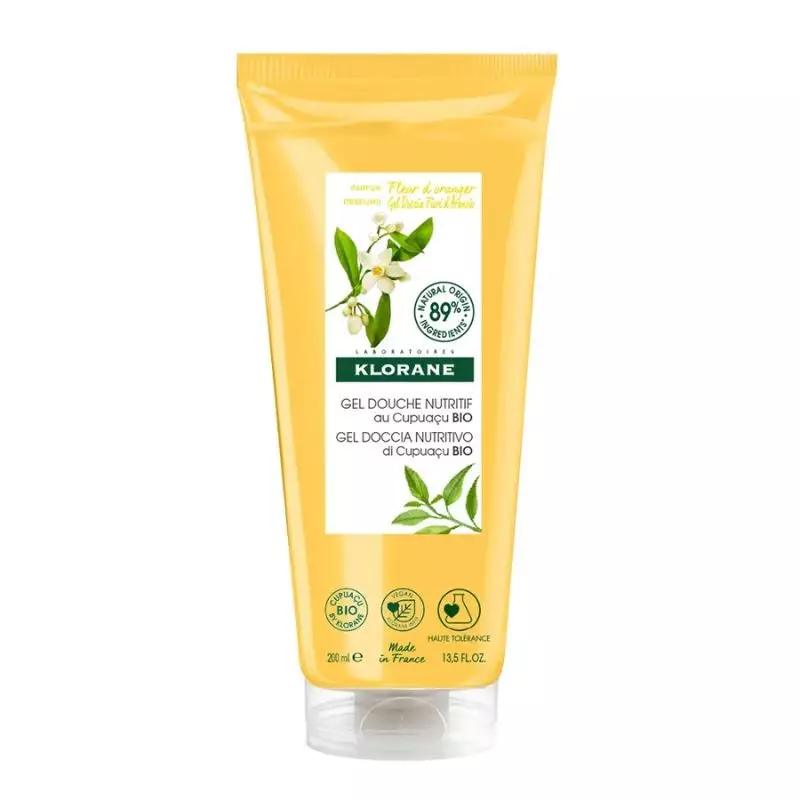 Gel douche nutritif au Cupuaçu Bio Fleur d'oranger Klorane - 200ml
