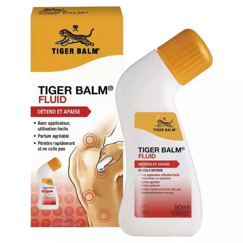 Fluide apaisant roll-on Baume du Tigre - Douleurs musculaires - 90ml