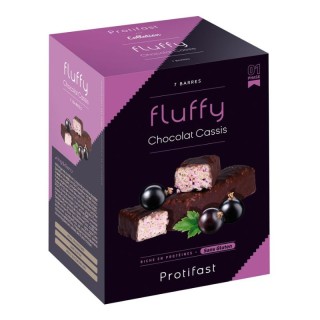Barres chocolat cassis Fluffy Protifast - 7 barres
