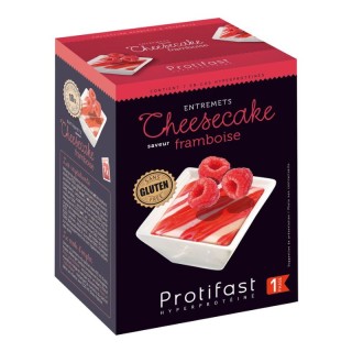 Entremets goût cheesecake arôme framboise hyperprotéiné Protifast - 7 x 28g