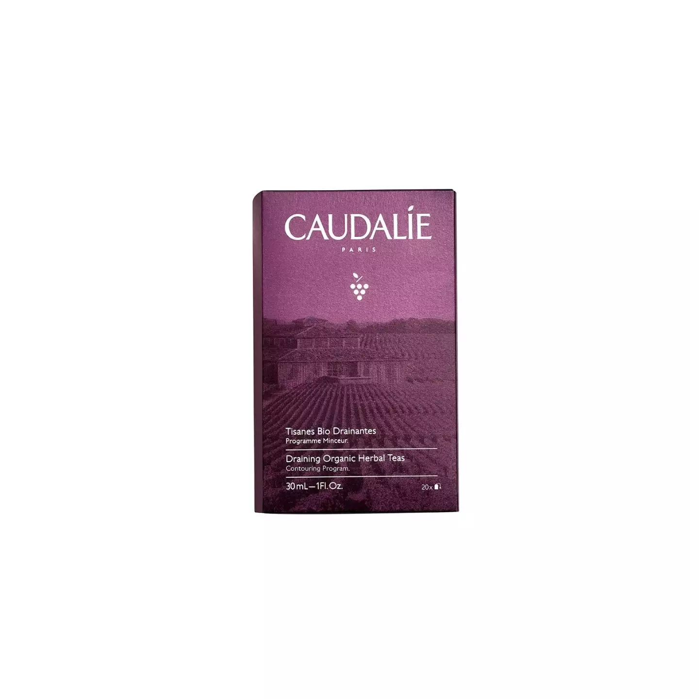 Infusions Detox Bio Caudalie - Tisane Drainante 20 Sachets, 100% Naturelle, Pour Gestion Du Poids