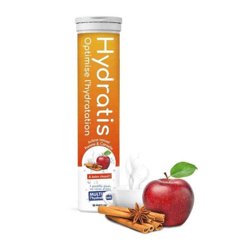 Pastilles d'hydratation Pomme Cannelle Hydratis - 20 pastilles