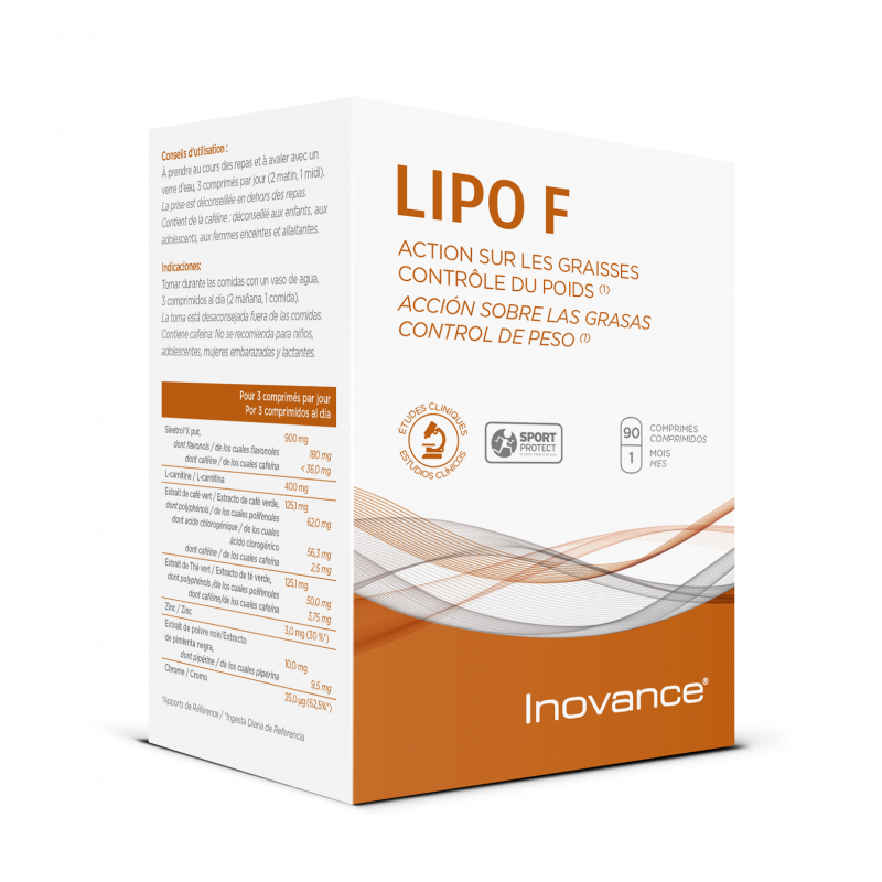 Lipo F Inovance - Contrôle du poids - 90 comprimés