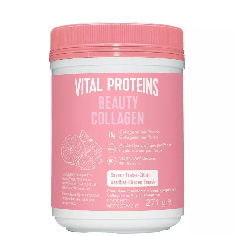 Beauty Collagen fraise-citron Vital Proteins - Peau, ongles & cheveux - 271g