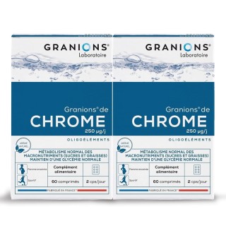 Chrome 250 µg de Granions - Régulation du métabolisme - 2 × 60 comprimés