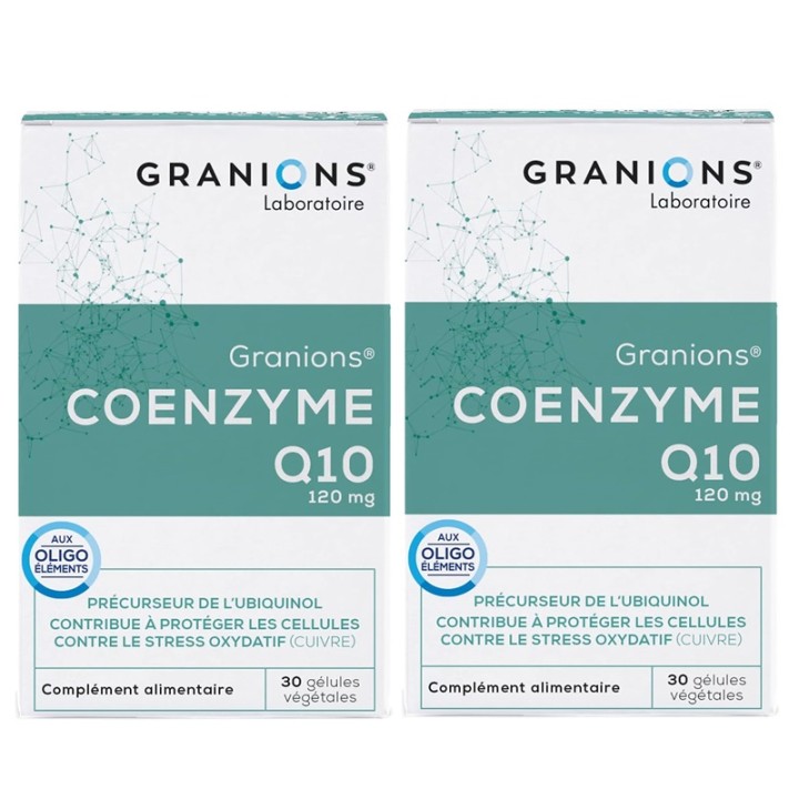 Coenzyme Q10 de Granions - Stress oxydatif - 2 × 30 gélules végétales