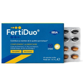 FertiDuo Ibsa Pharma - Fertilité masculine - 60 capsules