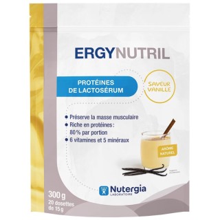 Protéines de lactosérum vanille Ergynutril Nutergia - 300g