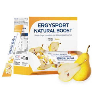 Ergysport Natural Boost Poire Nutergia - Gel de fruits vitaminé - 30 sticks