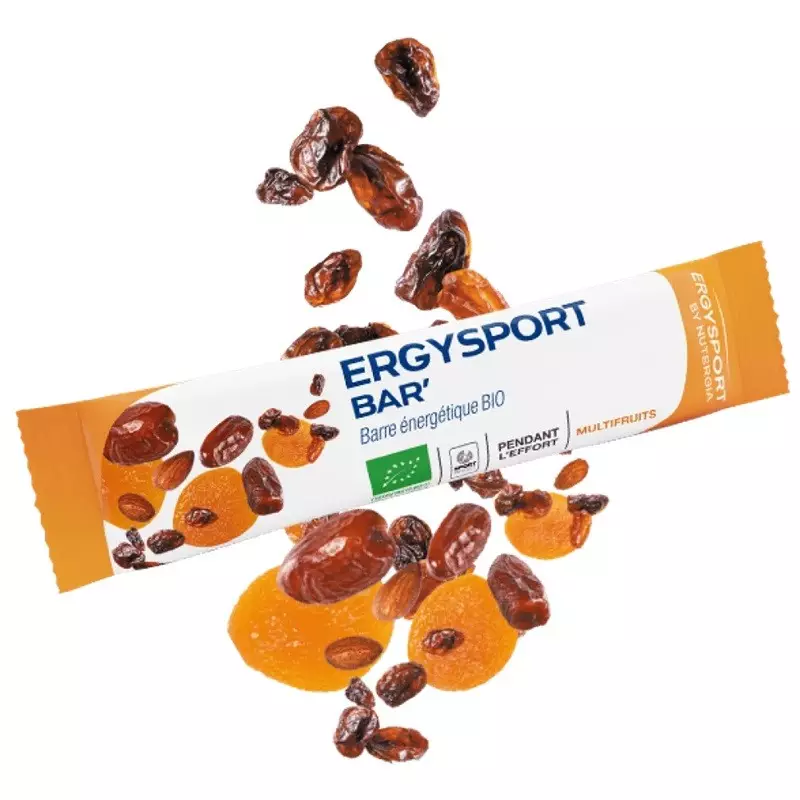 Bar' énergétique multifruits Bio Ergysport Nutergia - 40g
