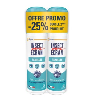 Répulsif moustiques spécial famille Insect Ecran Cooper - 2 x 100ml