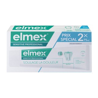 Dentifrice dents sensibles Sensitive Elmex - 2 x 75ml