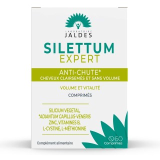Silettum Expert anti-chute Jaldès - Cheveux clairsemés et sans volume - 60 comprimés