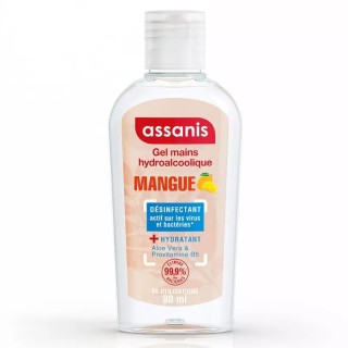 Gel hydroalcoolique mains sans rinçage Mangue Assanis - 80ml