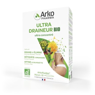 Ultra draineur Bio Arkofluides Arkopharma - 30 ampoules