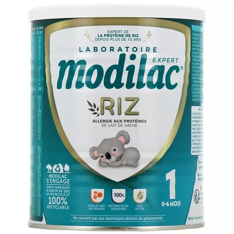 Lait Infantile Modilac Actigest Lf+2 - 6 à 12 Mois, Formule épaissie Sans Huile De Palme - Lot De 6x800g