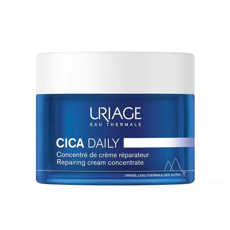Concentré de crème réparateur visage Cica-Daily Uriage - Peaux fragilisées - 50ml