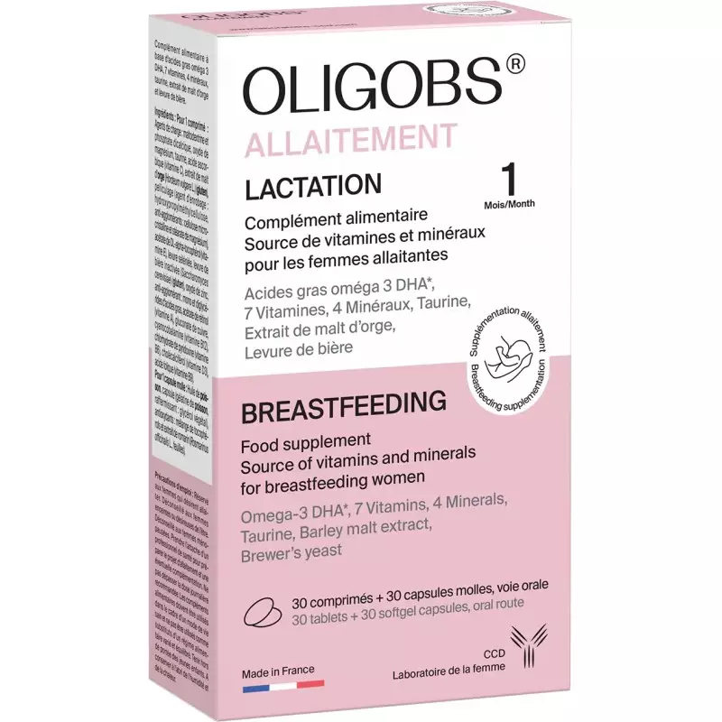 Oligobs allaitement CCD - Désir de grossesse - 30 comprimés + 30 capsules